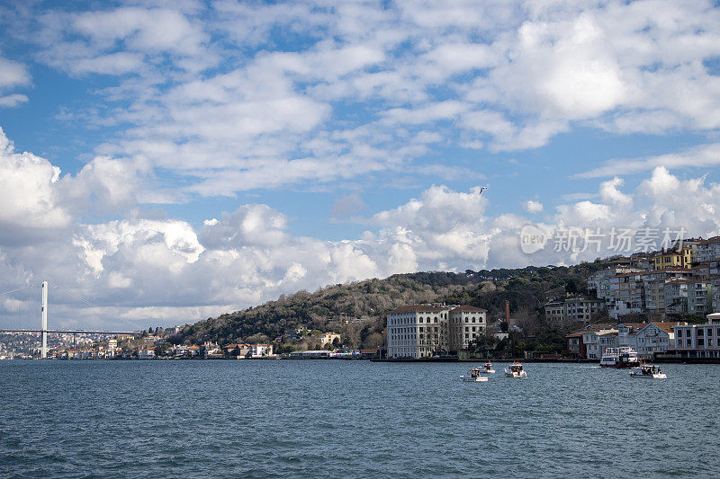 Beautiful city is İstanbul to cloudy day, Turkey